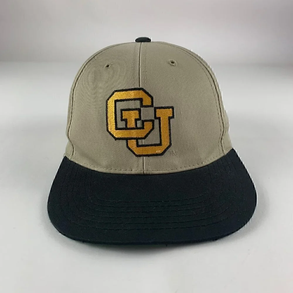 Colorado Buffaloes NCAA Vintage Beige Black Annco Youth Snapback Hat